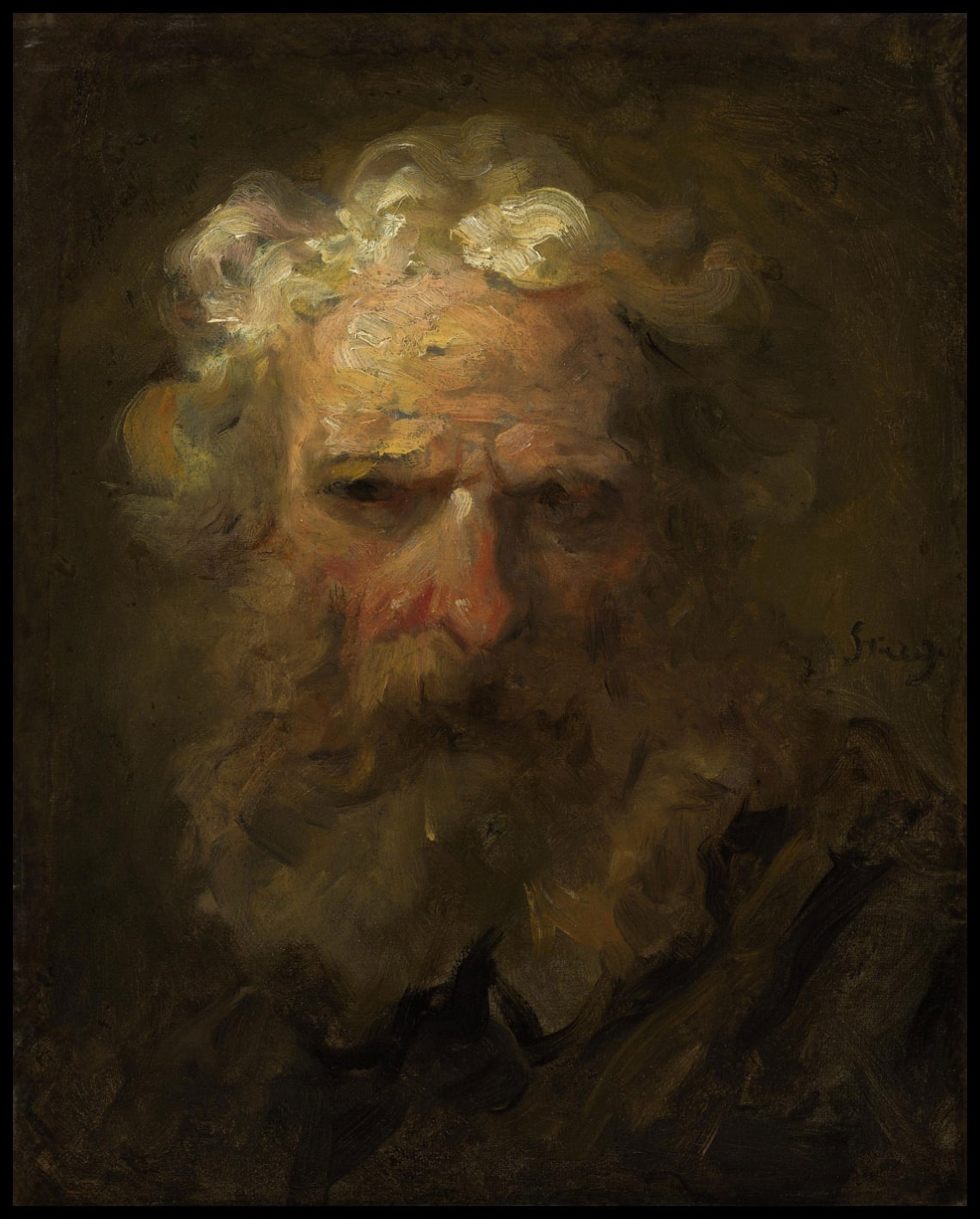 Head of an old man