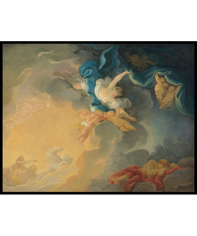 The goddess Aurora triumphs over night