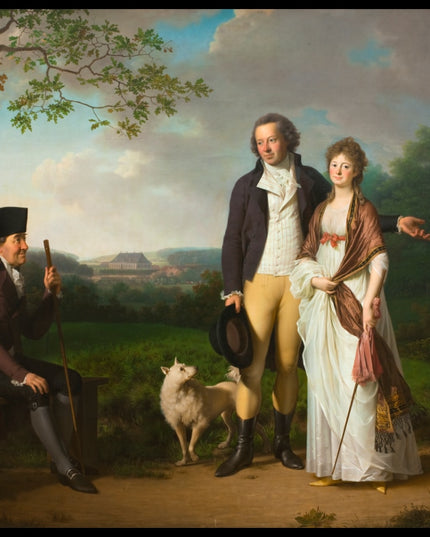 Niels Ryberg with his Son Johan Christian and his Daughter-in-Law Engelke, née Falbe