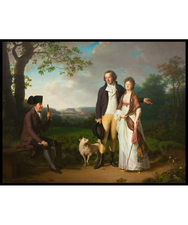 Niels Ryberg with his Son Johan Christian and his Daughter-in-Law Engelke, née Falbe