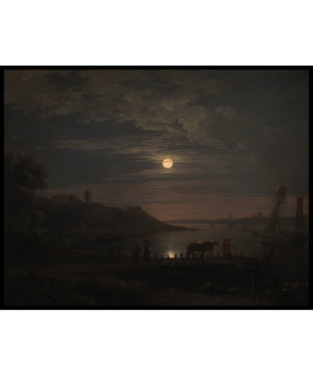 The Crossing over the Little Belt at Snoghøj. Moonrise