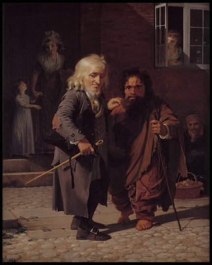 Two Dwarfs in one of the Streets of Copenhagen