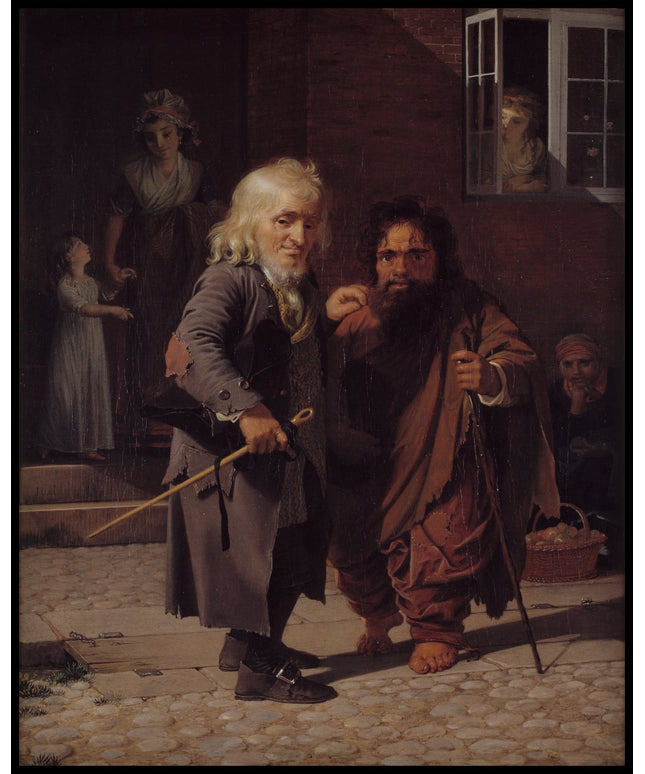 Two Dwarfs in one of the Streets of Copenhagen