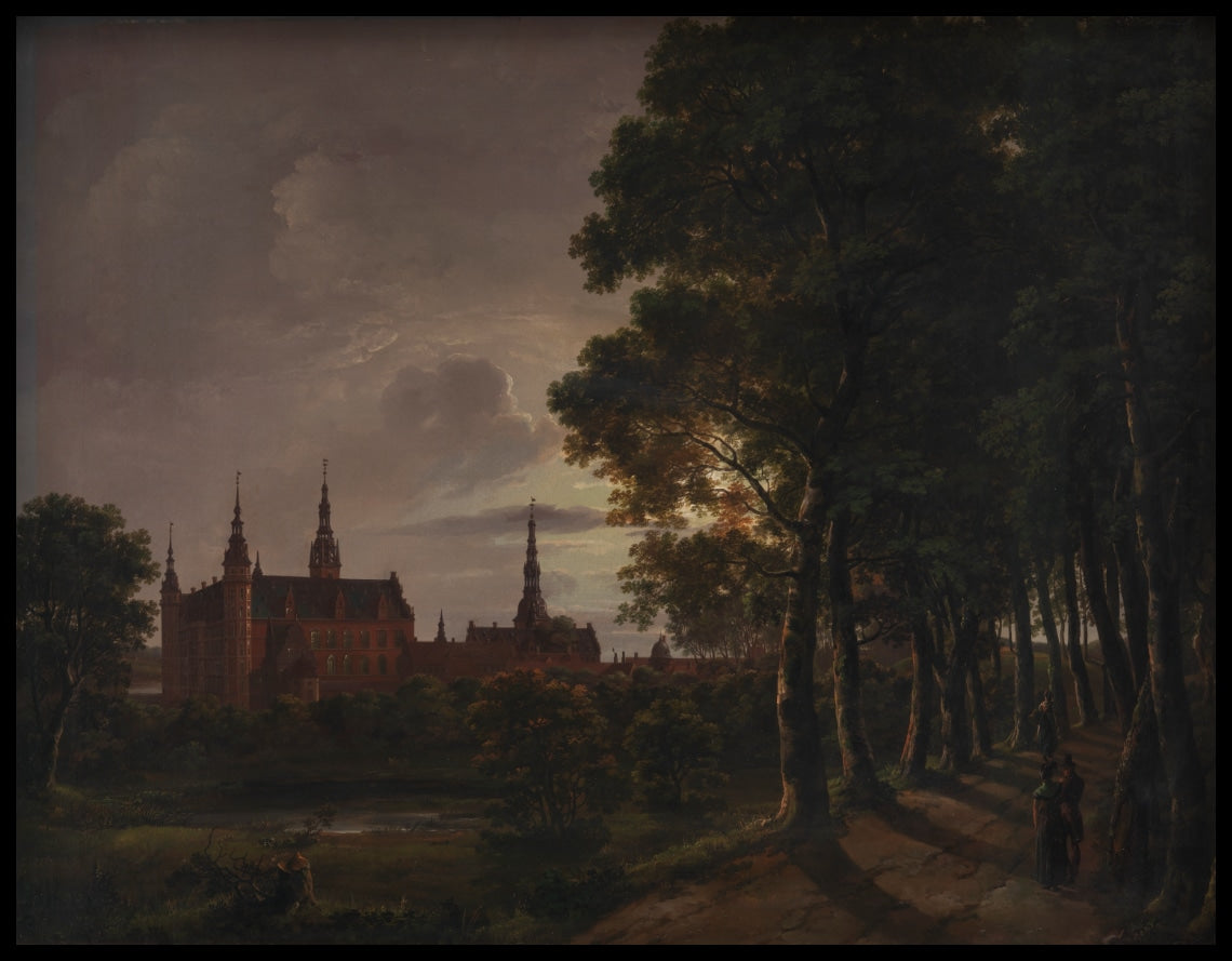 Frederiksborg Castle by Moonlight