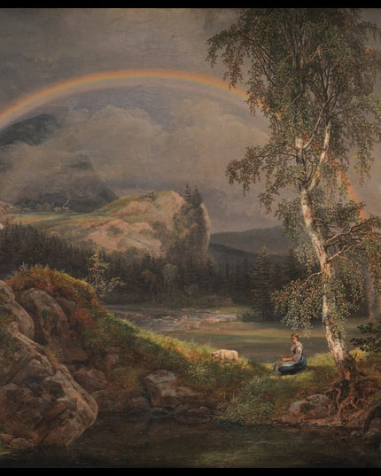 Norwegian Landscape with a Rainbow
