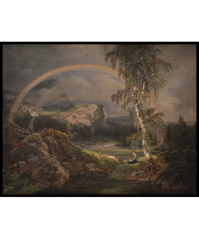 Norwegian Landscape with a Rainbow