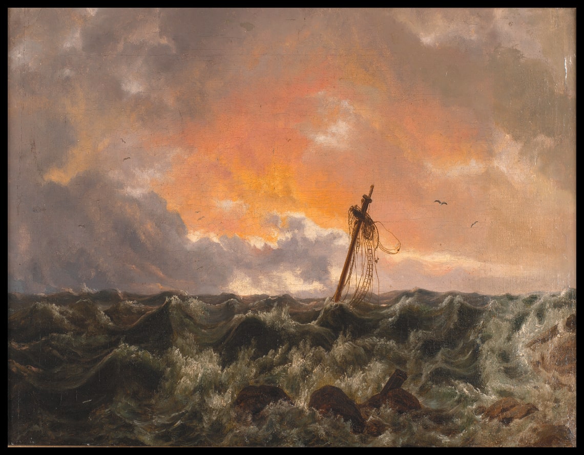 Seascape with a Wreck