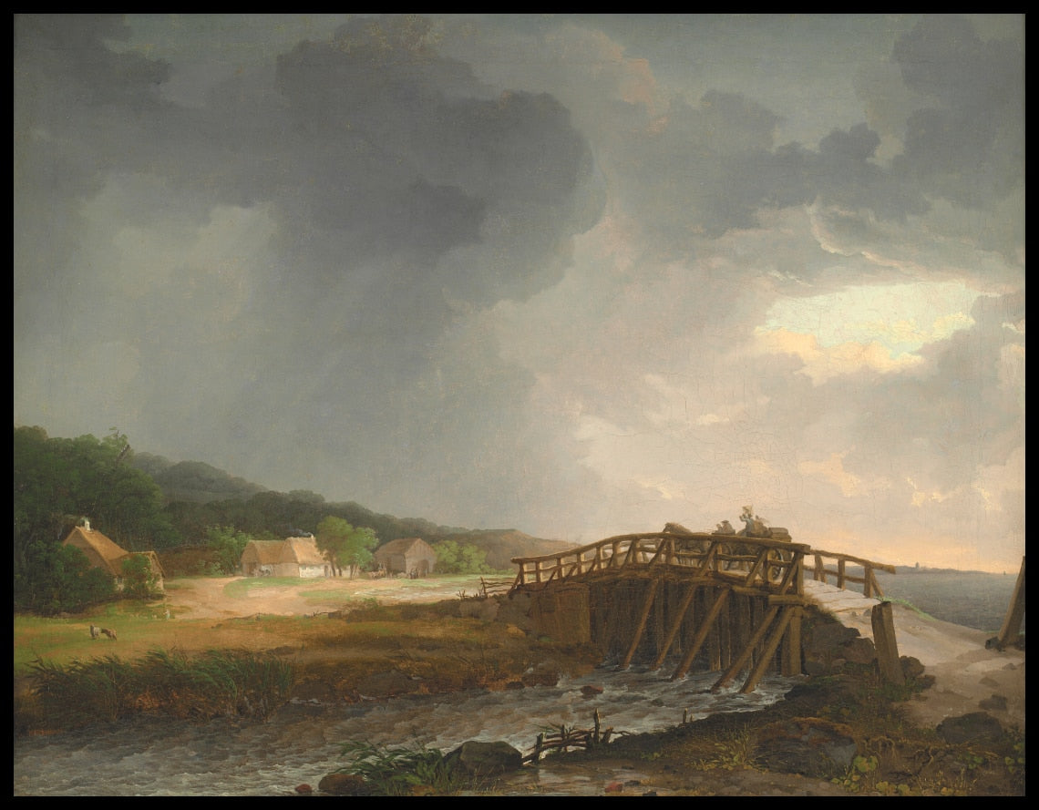 The Bridge across Tryggevælde River with a View of Køge, Zealand