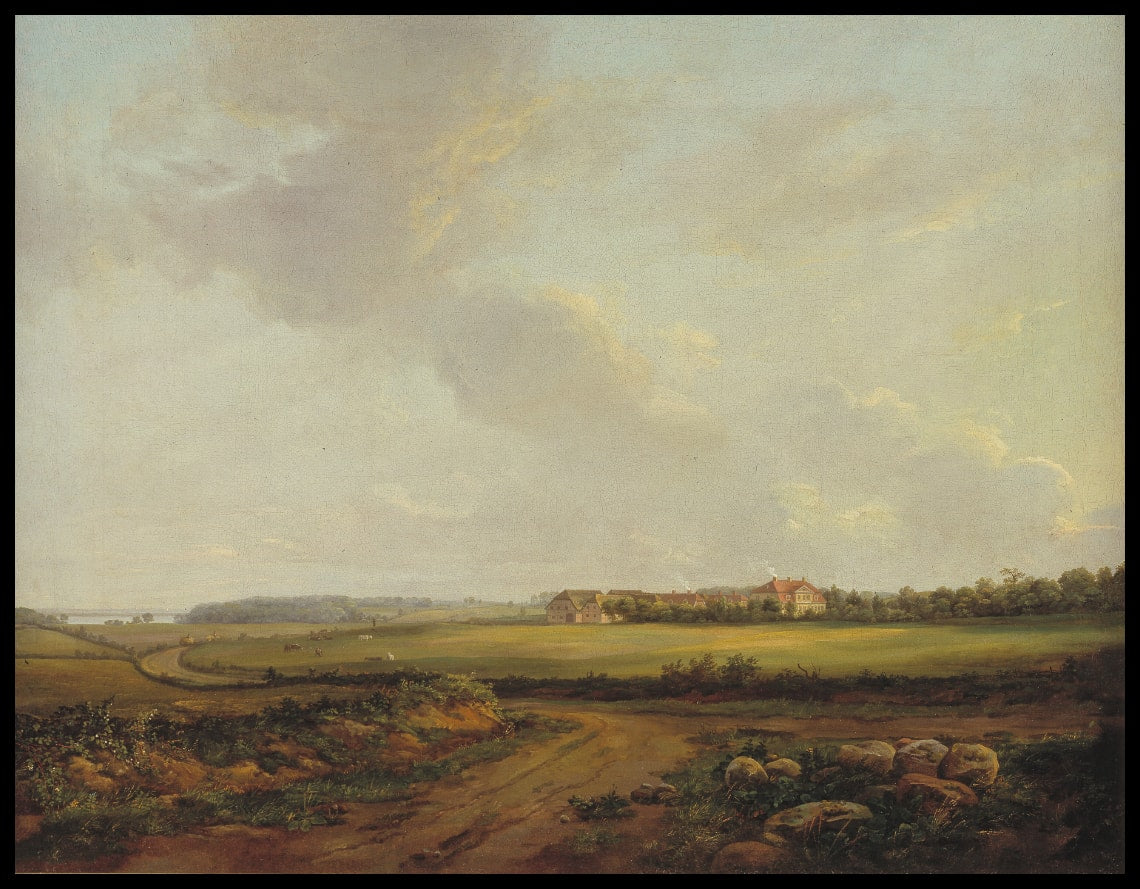 Vue d'Engelholm à Præstø en Zélande