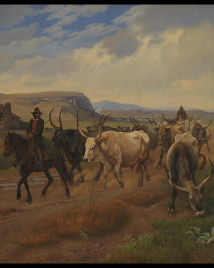 A Drove of Oxen in the Roman Campagna