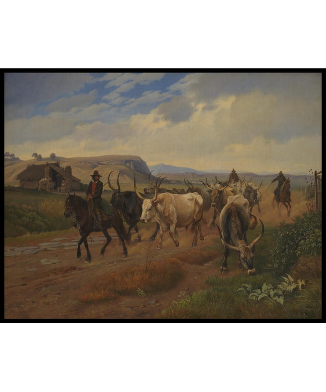 A Drove of Oxen in the Roman Campagna
