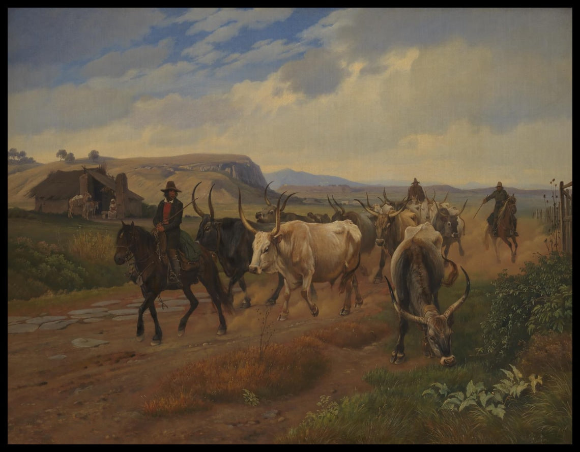A Drove of Oxen in the Roman Campagna