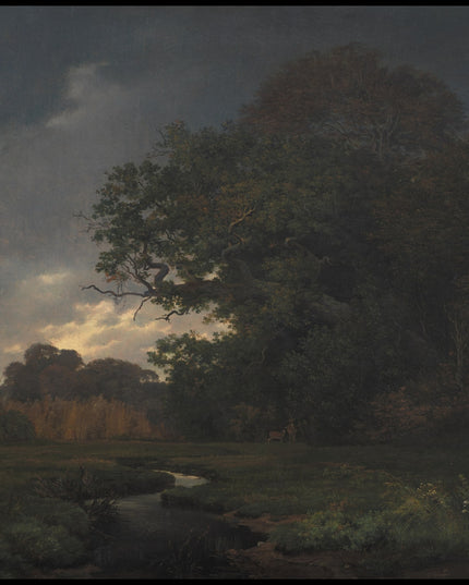 Landscape in Cloudy Weather. Late Afternoon