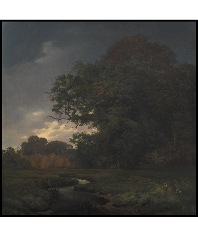 Landscape in Cloudy Weather. Late Afternoon