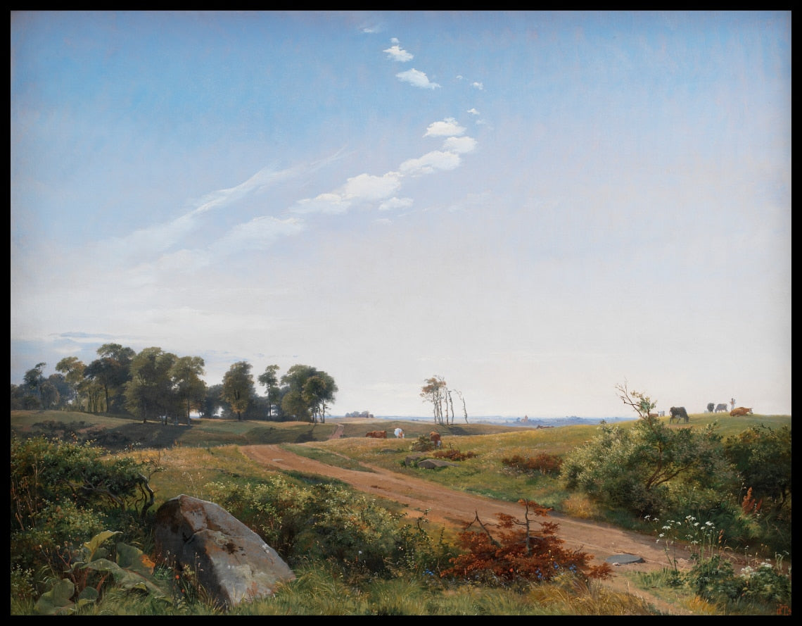 Paysage de la Zélande. Pays ouvert en Zélande du Nord