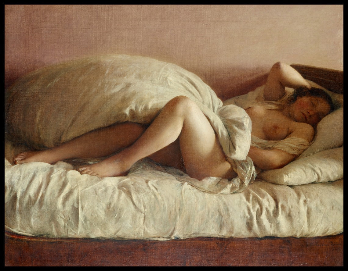 Slumbering woman