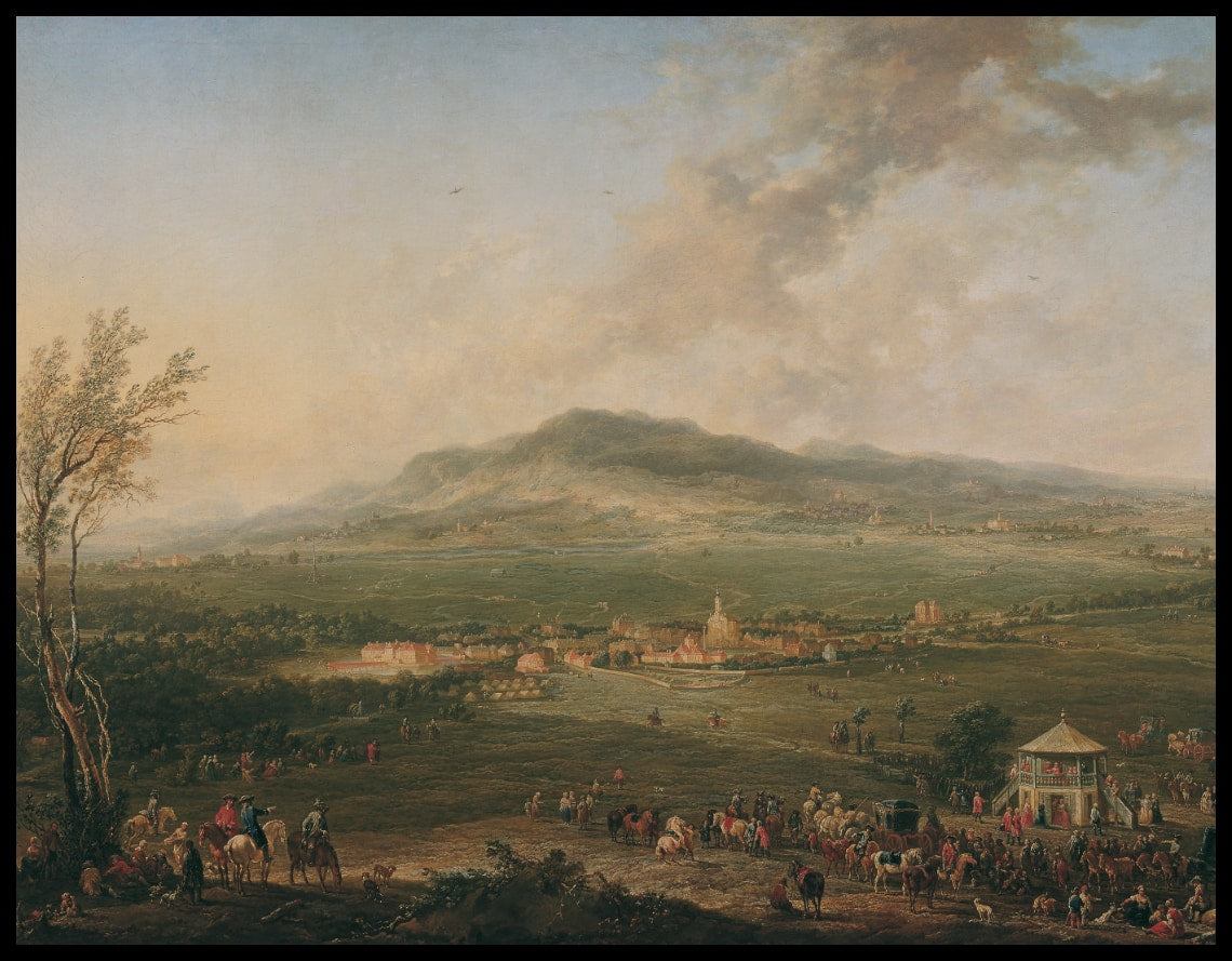 Laxenburg vom Lusthaus auf der Hanawiese gegen Mödling