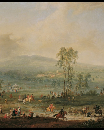 Laxenburg von der Schneiderau gegen Guntramsdorf und Mödling