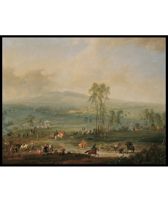 Laxenburg von der Schneiderau gegen Guntramsdorf und Mödling