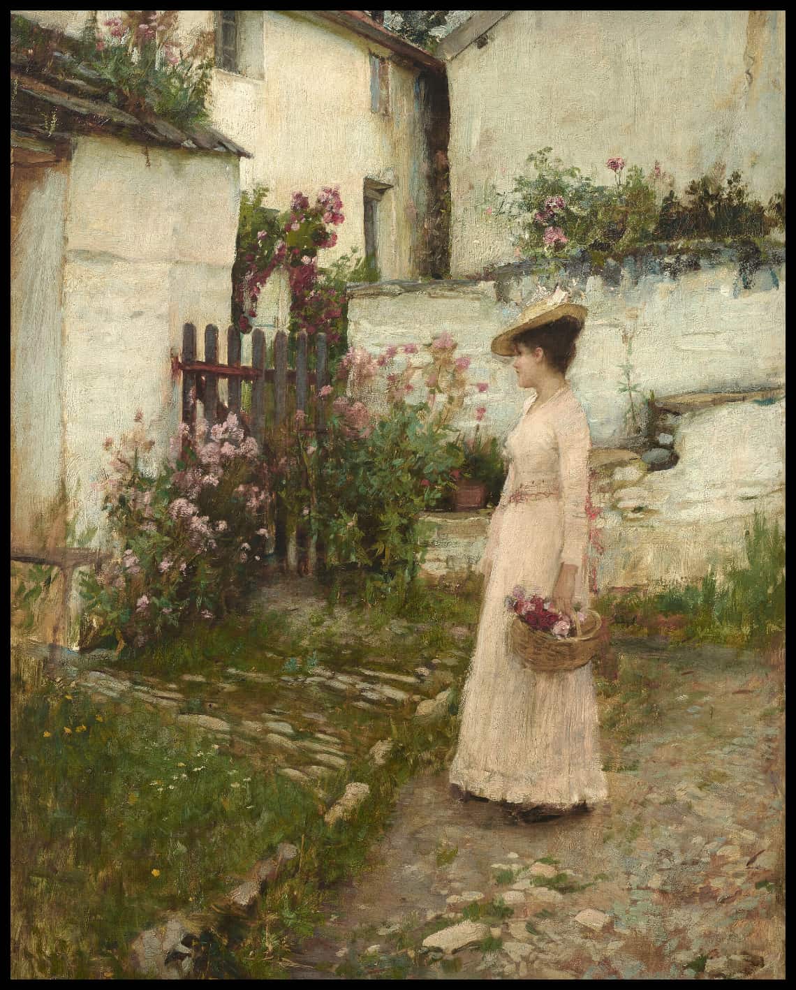Rassembler les fleurs dans un jardin du Devonshire