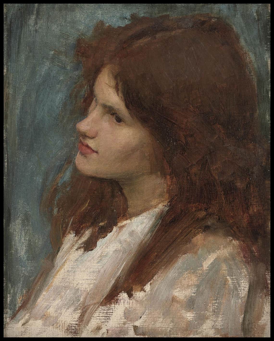 Tête d'une fille