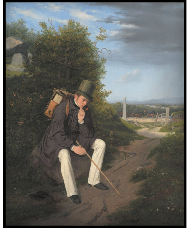 An Artist Resting by the Roadside