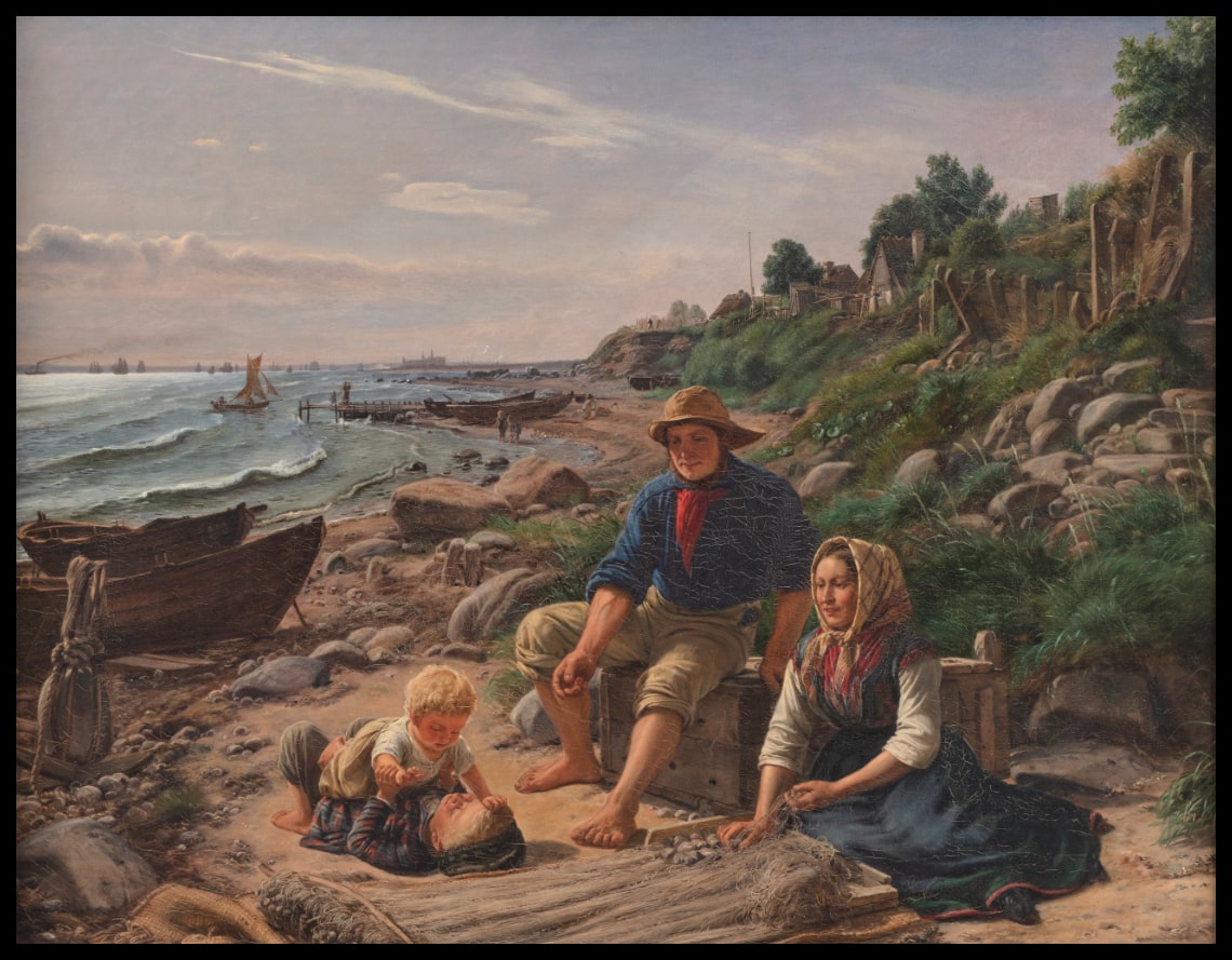 Family life in a small fishing village north of Helsingør