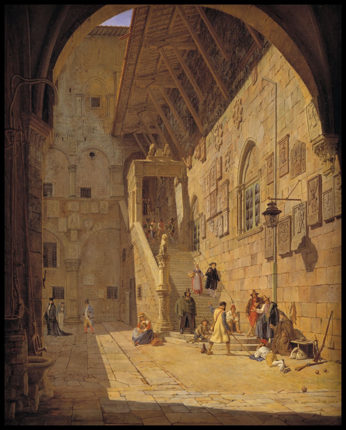 The Courtyard of the Palazzo del Bargello. Florence