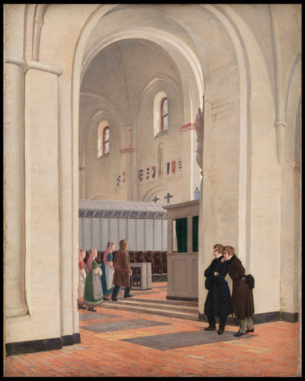 The Interior of St Bendt's Church at Ringsted