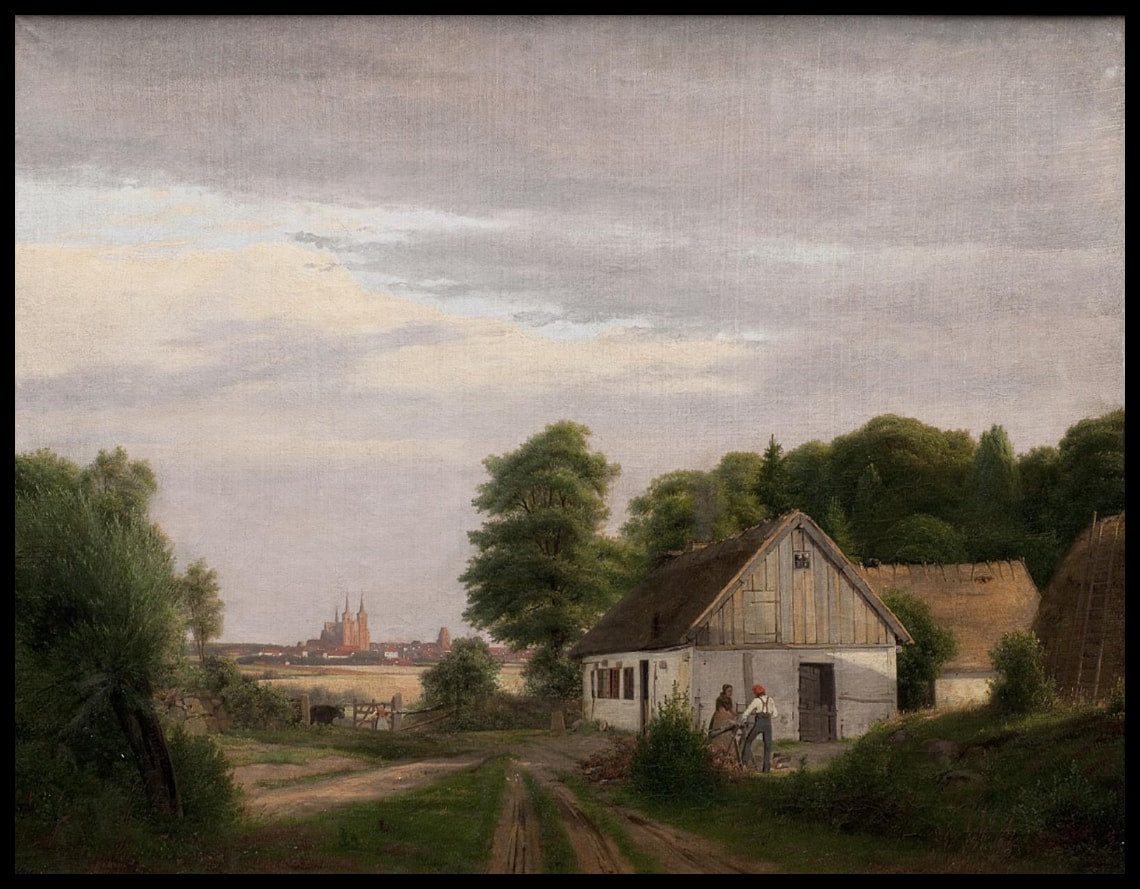 View towards Roskilde from a smallholder's farm