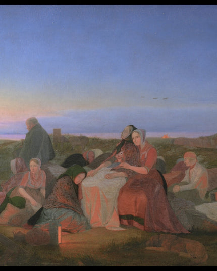 Midsummer's Eve. Sick People Asleep upon the Grave of St. Helena at Tisvilde