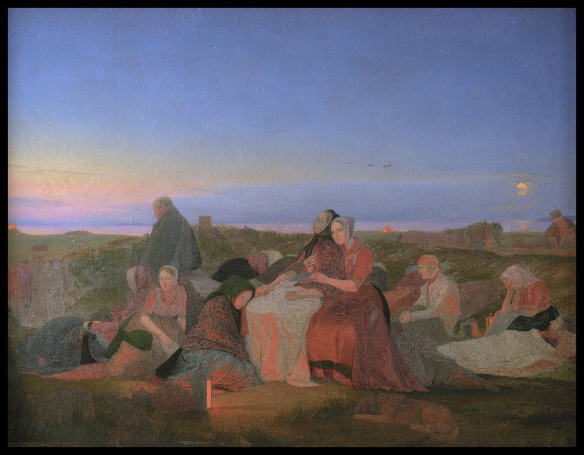 Midsummer's Eve. Sick People Asleep upon the Grave of St. Helena at Tisvilde