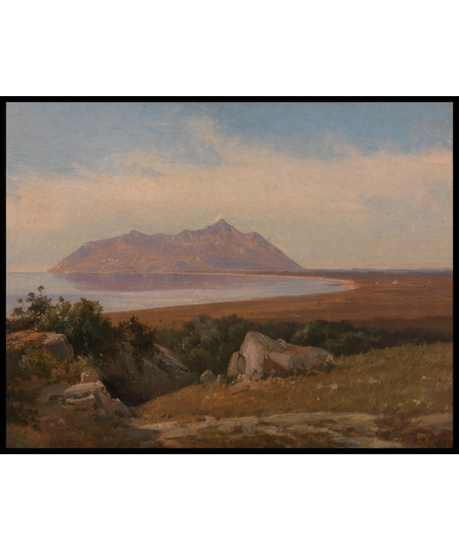 Monte Circeo Seen from the District of Terracina