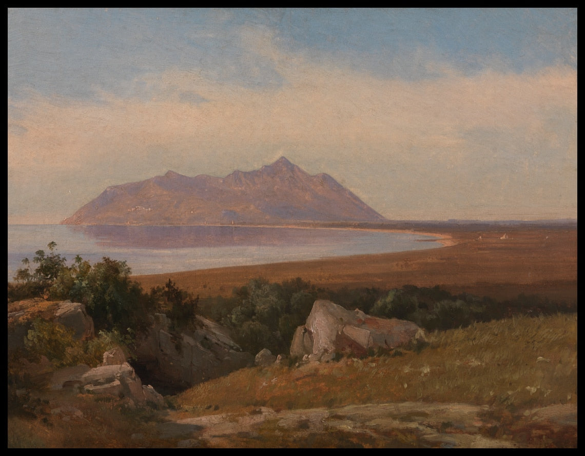 Monte Circeo Seen from the District of Terracina