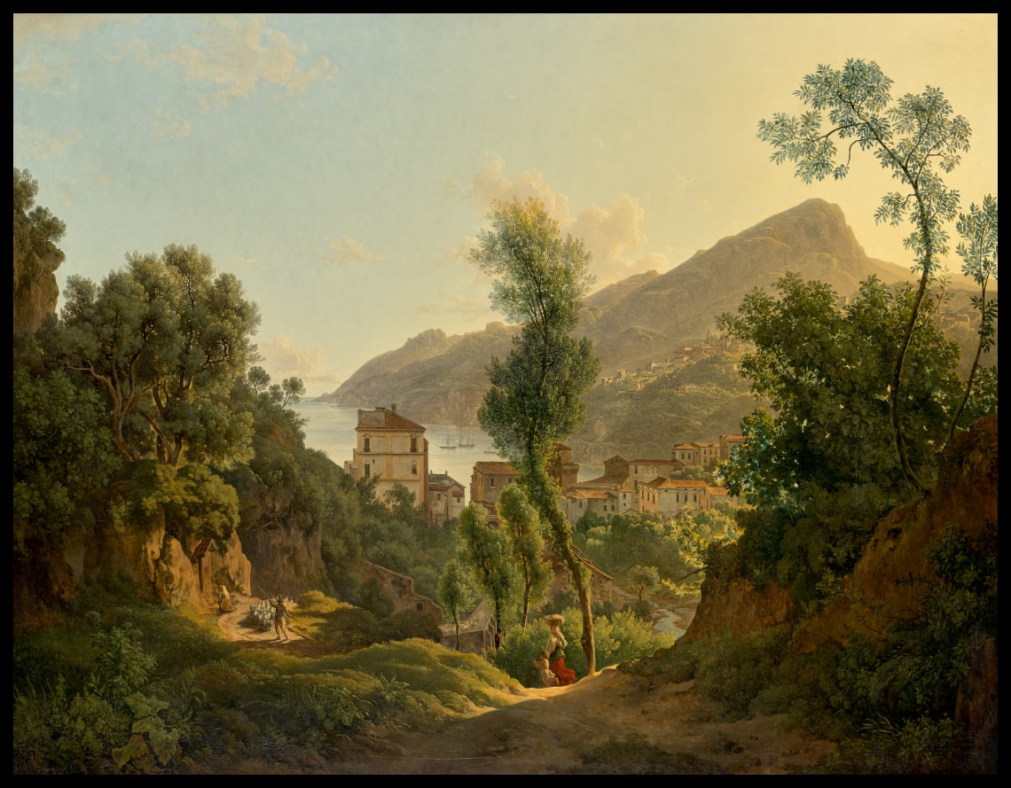 Ansicht der Stadt Vietri mit Blick auf den Meerbusen von Salerno