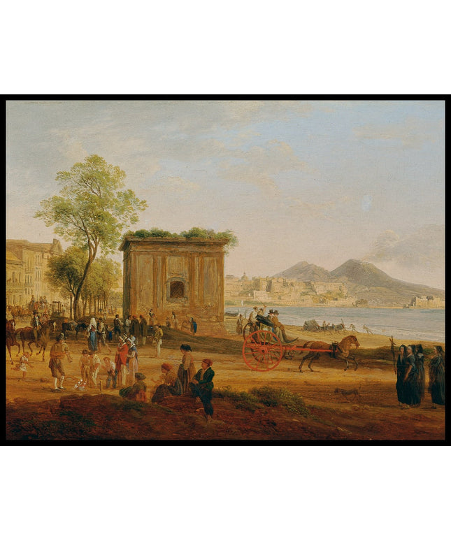 Der Golf von Neapel mit Szenen aus dem Volksleben