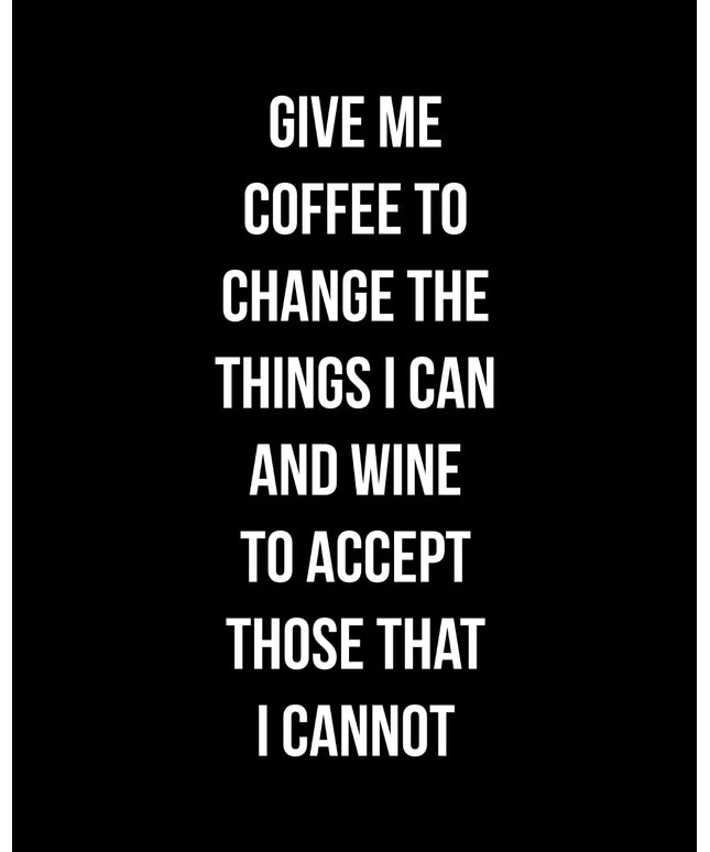 Kaffee Und Wein Poster