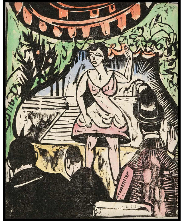 Kleines Variete mit Sängerin