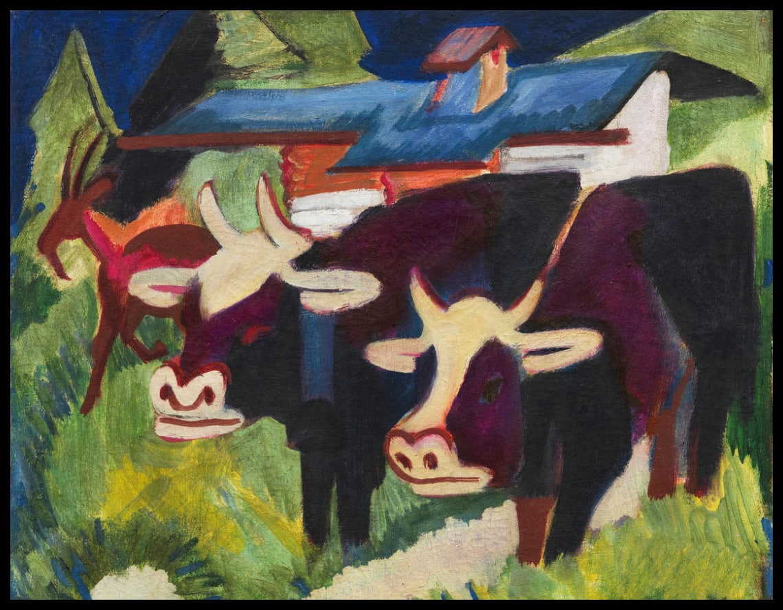 Vaches sur l'alpage