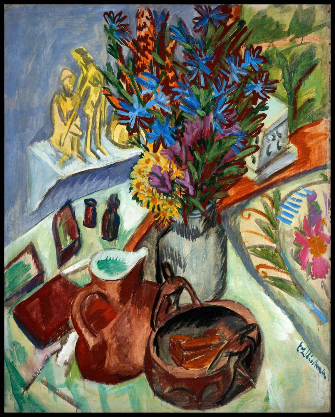 Nature morte avec Jug et African Bowl