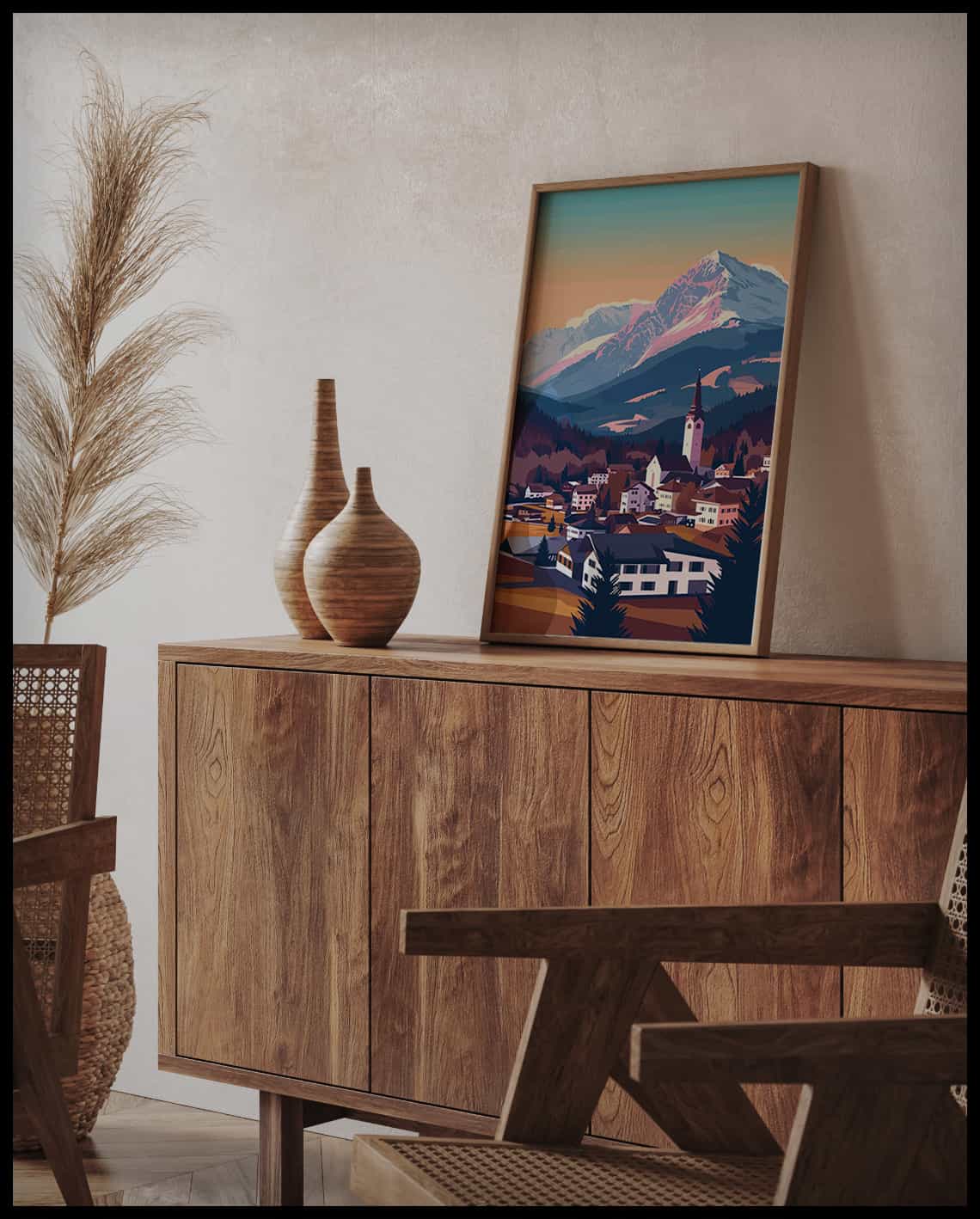 Seefeld Illustration Poster