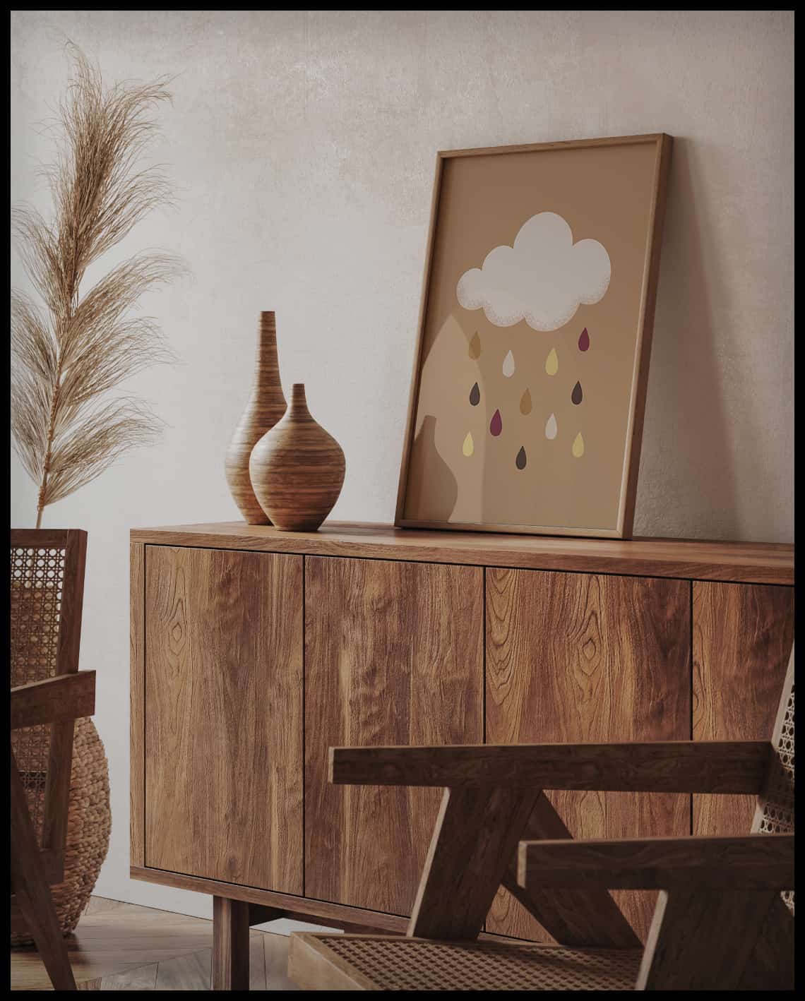 Poster nuage de pluie