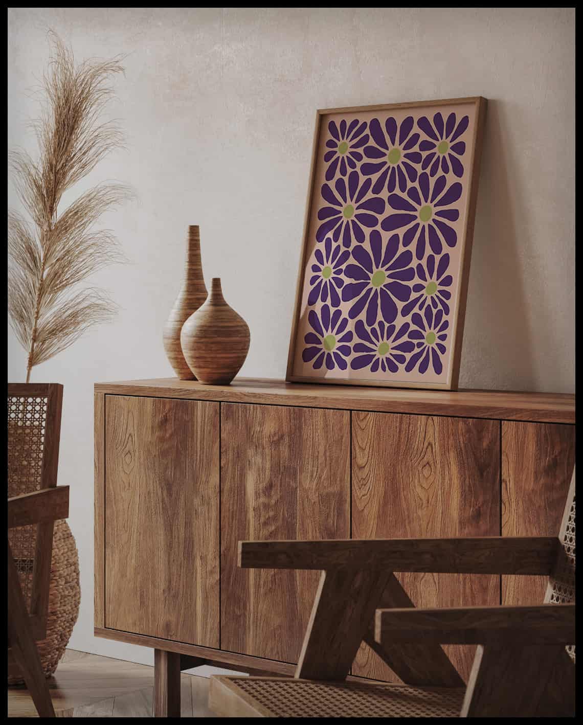 Poster à motifs floraux