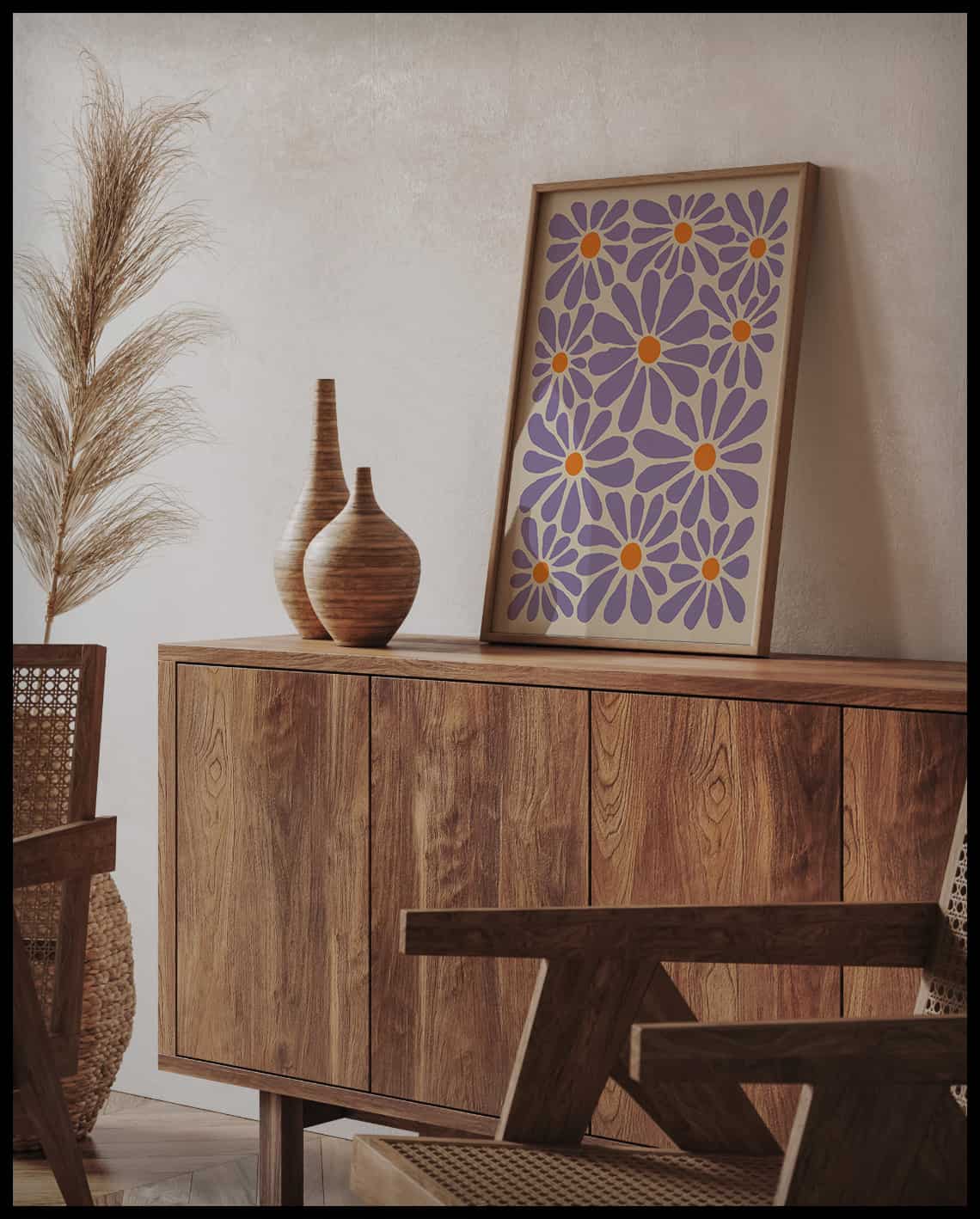 Poster à motifs floraux