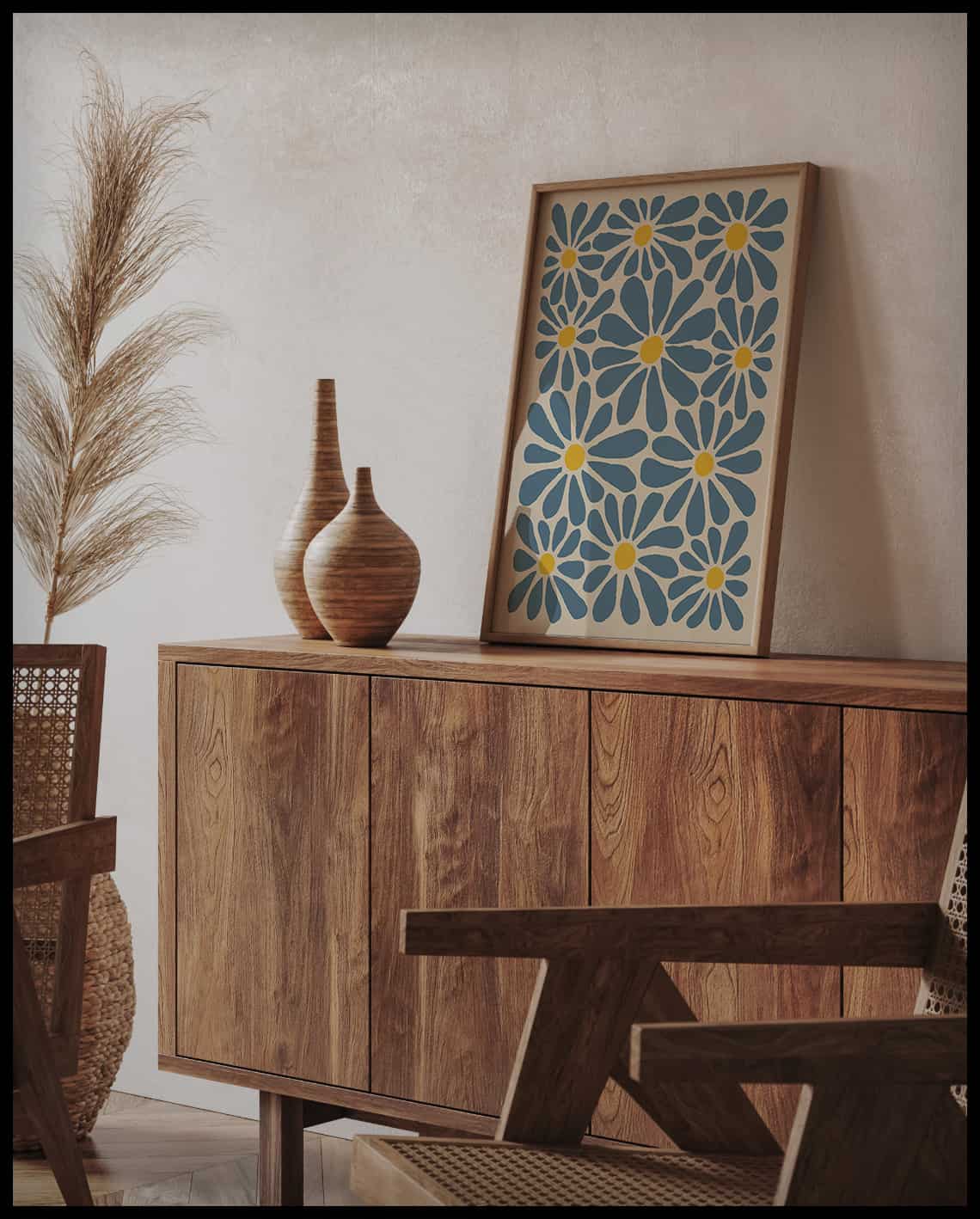 Poster à motifs floraux