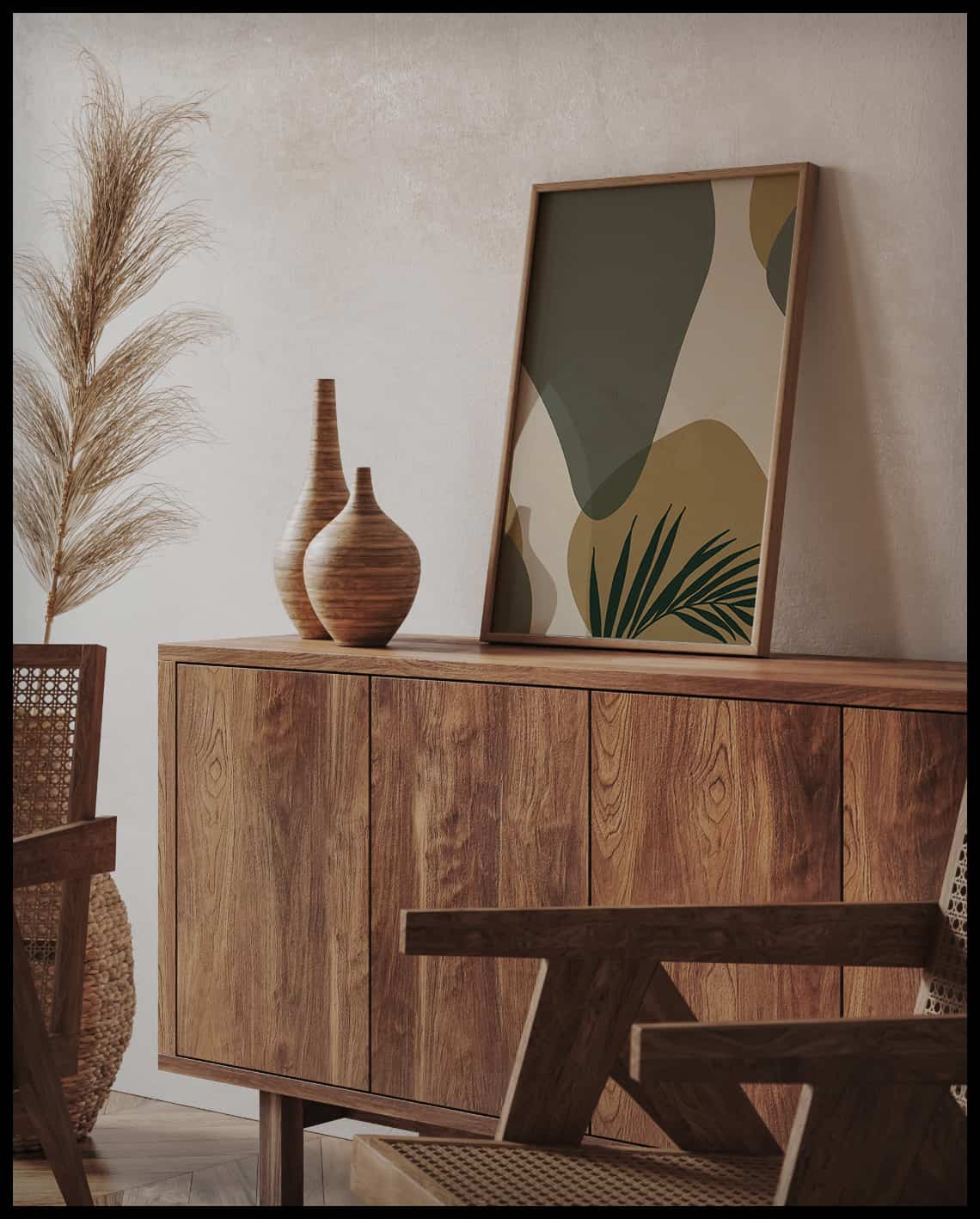 Poster de formes abstraites