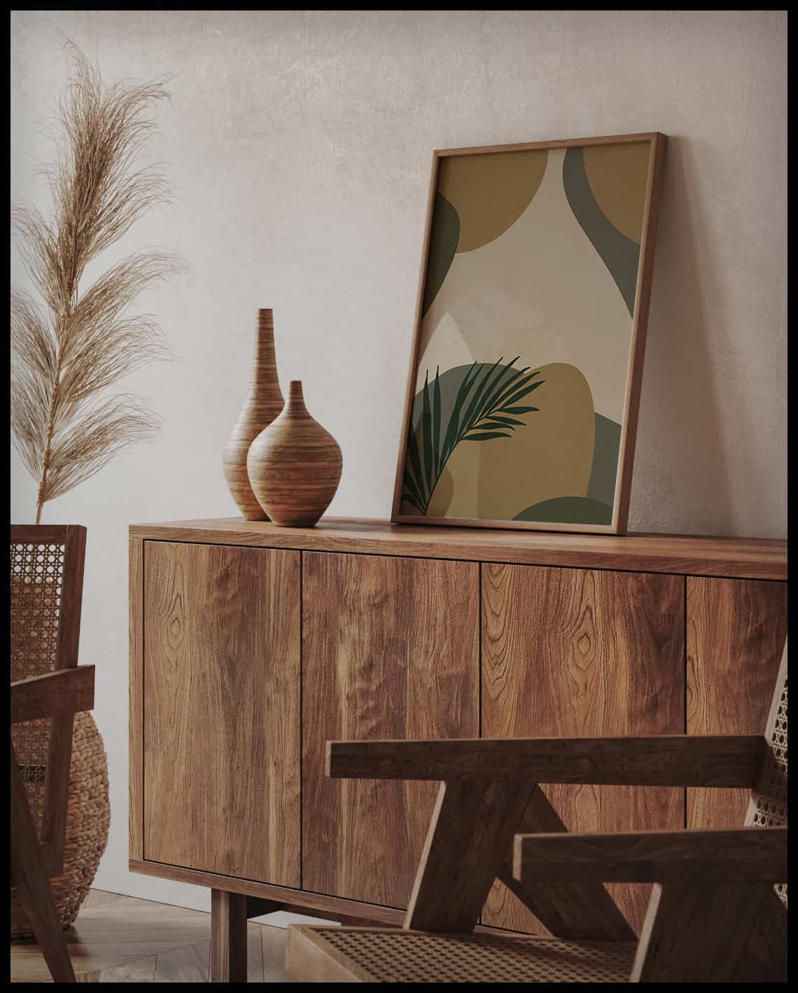Poster de formes abstraites