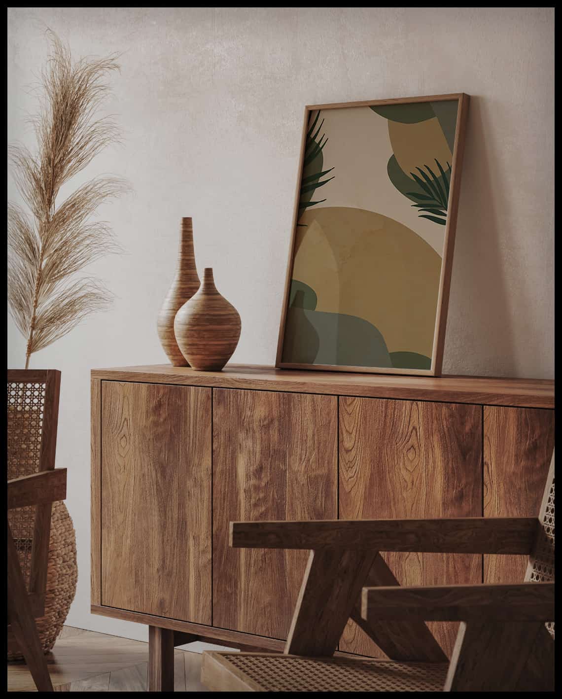Poster de formes abstraites