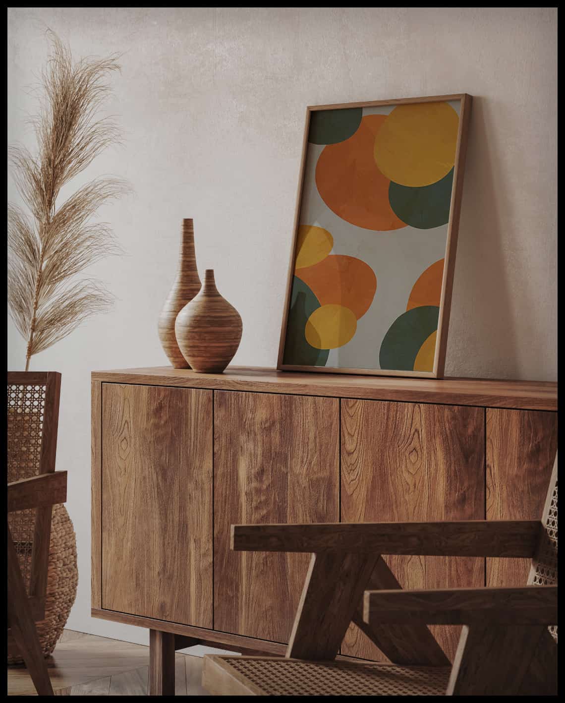 Poster de formes abstraites