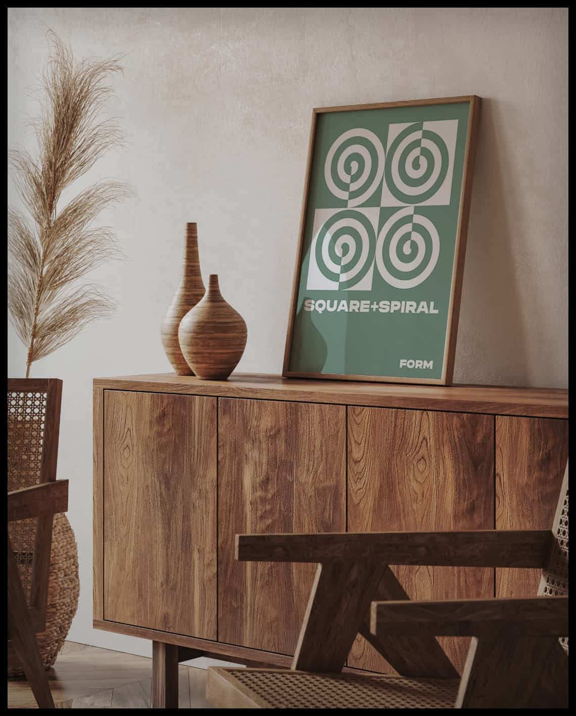 Poster Spirale Carrée